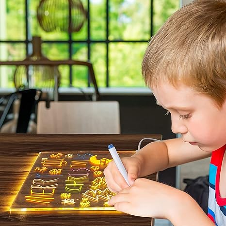 NOYARA 🇨🇮 - Tablette Lumineuse + Feutres Magiques & Dessins Offerts !